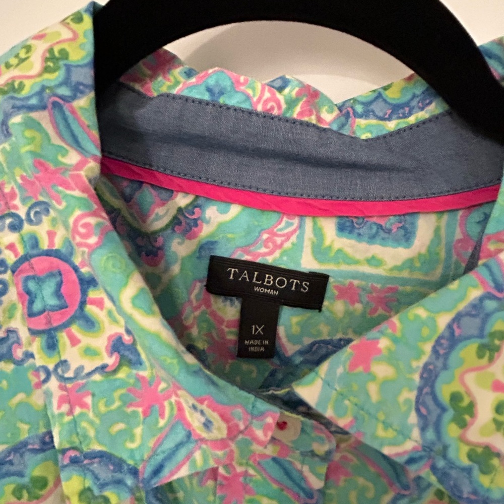 Talbots Multicolor Patterned Shirt - Picture 2 of 4